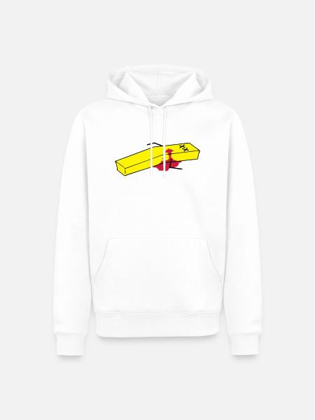Pommes - Männer Premium Bio Hoodie - Weiß