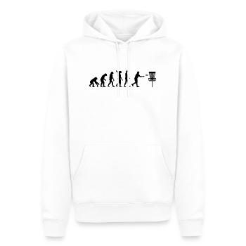 Disc golf - Männer Premium Bio Hoodie - Weiß - Vorne - Nico (187cm)