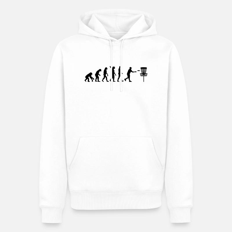 Disc golf - Männer Premium Bio Hoodie - Weiß