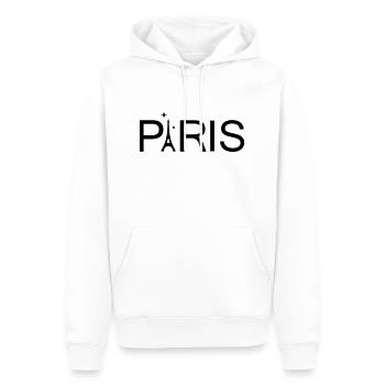 Paris - Männer Premium Bio Hoodie - Weiß - Vorne - Nico (187cm)