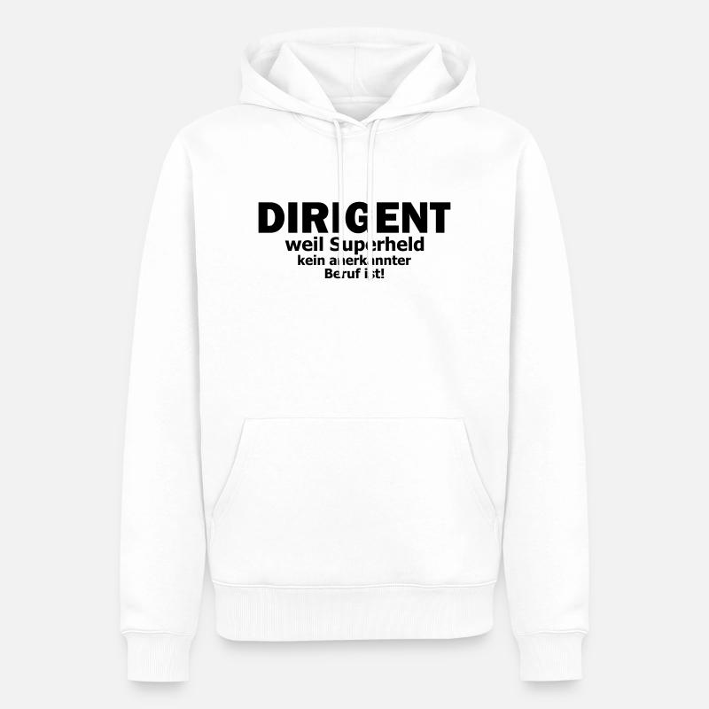 dirigent - Männer Premium Bio Hoodie - Weiß