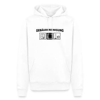 Gebäudereinigung Haus - Männer Premium Bio Hoodie - Weiß - Vorne - Nico (187cm)