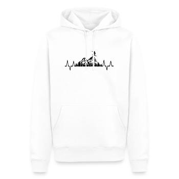 Snowboard Snowboarder - Sweat à capuche Premium bio Homme - blanc - Devant - Nico (187cm)