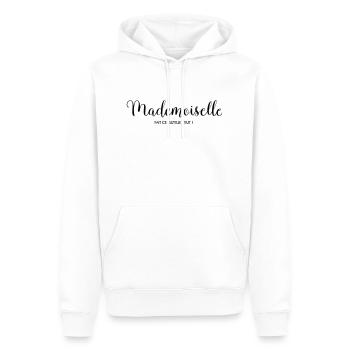 Mademoiselle Fait Ce Qu'Elle Veut - Sweat à capuche Premium bio Homme - blanc - Devant - Nico (187cm)