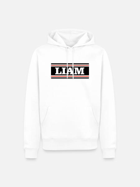 LIAM - Sweat à capuche Premium bio Homme - blanc