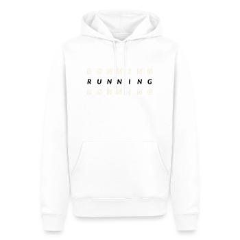 Running, Running, Running - Männer Premium Bio Hoodie - Weiß - Vorne - Nico (187cm)