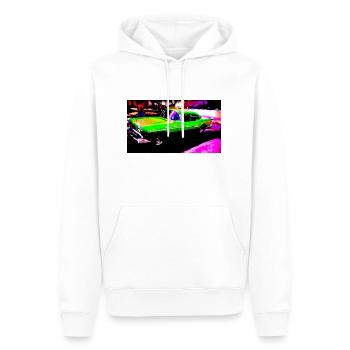 Oldtimer - Männer Premium Bio Hoodie - Weiß - Vorne - Nico (187cm)
