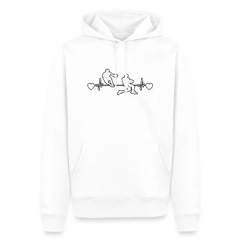 Basketballteam Basketballspieler Basketball - Männer Premium Bio Hoodie - Weiß - Vorne - Nico (187cm)