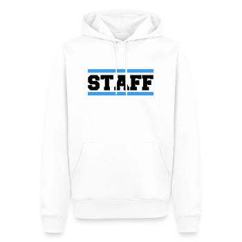 Personnel - Sweat à capuche Premium bio Homme - blanc - Devant - Nico (187cm)