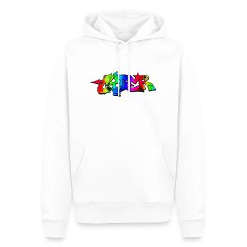 Graffiti Street Art Sprühfarben cooler Künstler Urban - Männer Premium Bio Hoodie - Weiß - Vorne - Nico (187cm)