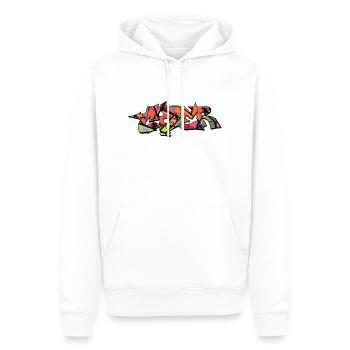 Graffiti Street Art Sprühfarben cooler Künstler Urban - Männer Premium Bio Hoodie - Weiß - Vorne - Nico (187cm)