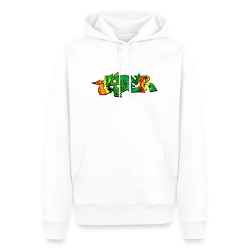 Graffiti Street Art Sprühfarben cooler Künstler Urban - Männer Premium Bio Hoodie - Weiß - Vorne - Nico (187cm)