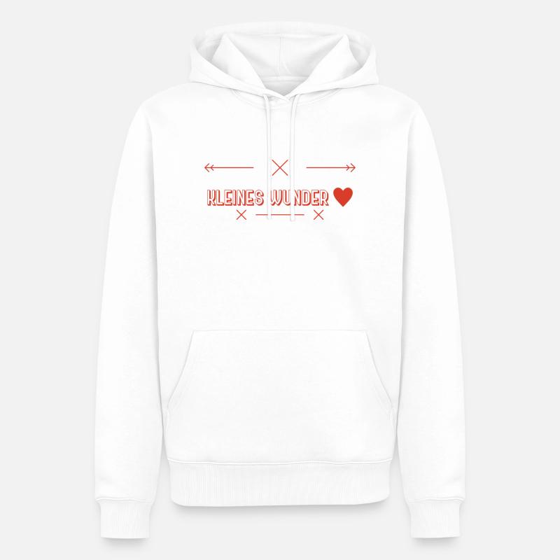 Babysprüche Geschenkidee - Männer Premium Bio Hoodie - Weiß