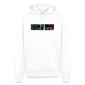 Japan Train Signe - Männer Premium Bio Hoodie - Weiß - Vorne - Nico (187cm)