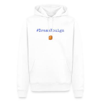 #DramaKouign Blue - Sweat à capuche Premium bio Homme - blanc - Devant - Nico (187cm)