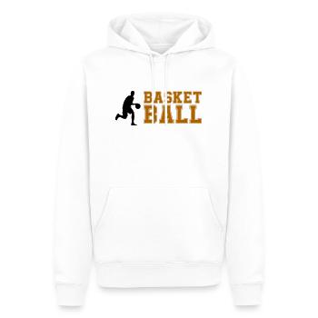 basketball - Männer Premium Bio Hoodie - Weiß - Vorne - Nico (187cm)