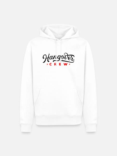 Hangover Crew - Men’s Premium Organic Hoodie - white
