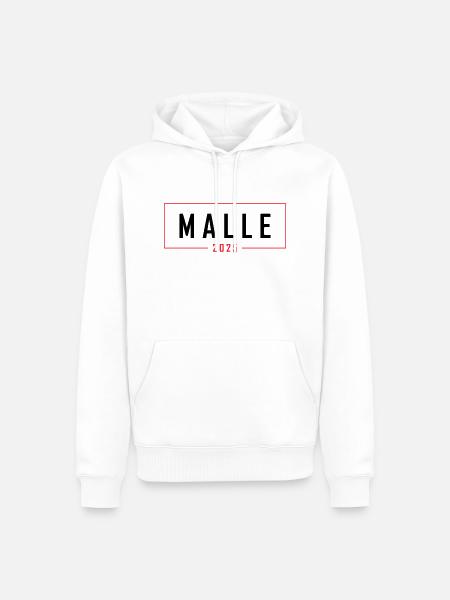 Malle 2025 - Men’s Premium Organic Hoodie - white