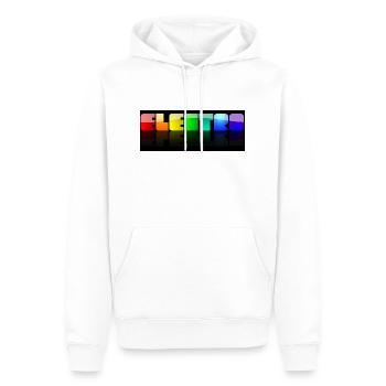 Electro - Sweat à capuche Premium bio Homme - blanc - Devant - Nico (187cm)