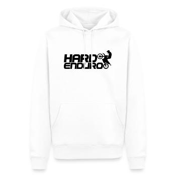 Hard Enduro Biker - Männer Premium Bio Hoodie - Weiß - Vorne - Nico (187cm)