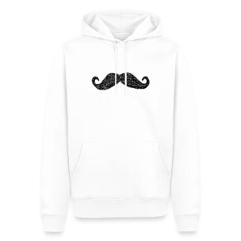 Mustachios - Men’s Premium Organic Hoodie - white - Front - Nico (187cm)