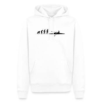 Ruderer Evolution - Männer Premium Bio Hoodie - Weiß - Vorne - Nico (187cm)