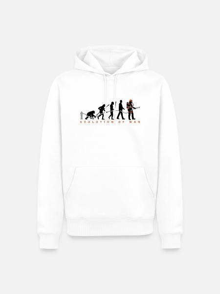 evolution_feuerwehrmann_032015_c_3c - Männer Premium Bio Hoodie - Weiß