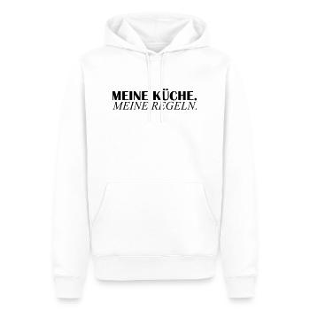 meine küche meine regeln - Männer Premium Bio Hoodie - Weiß - Vorne - Nico (187cm)