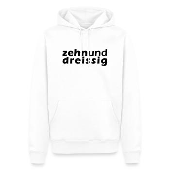 40s birthday - Men’s Premium Organic Hoodie - white - Front - Nico (187cm)