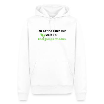 cooler/lustiger Spruch: - Männer Premium Bio Hoodie - Weiß - Vorne - Nico (187cm)