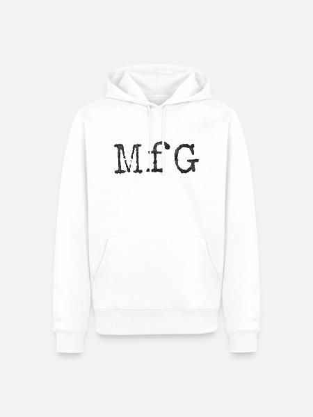 Mit freundlichen Grüßen - Männer Premium Bio Hoodie - Weiß