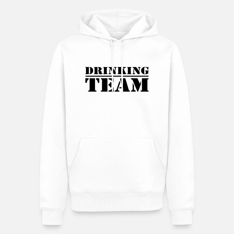 team D2 - Männer Premium Bio Hoodie - Weiß