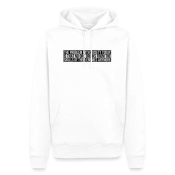 drinks from enemies skulls - Men’s Premium Organic Hoodie - white - Front - Nico (187cm)