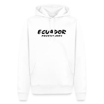 Équateur - Sweat à capuche Premium bio Homme - blanc - Devant - Nico (187cm)