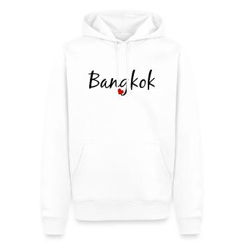 Bangkok - Männer Premium Bio Hoodie - Weiß - Vorne - Nico (187cm)
