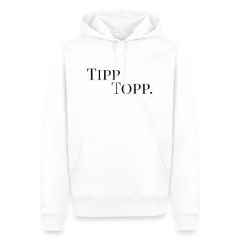 Tiptop - Men’s Premium Organic Hoodie - white - Front - Nico (187cm)