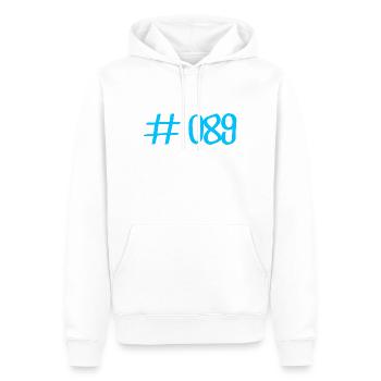 #089 - 089 Vorwahl München Telefon telefonieren - Männer Premium Bio Hoodie - Weiß - Vorne - Nico (187cm)