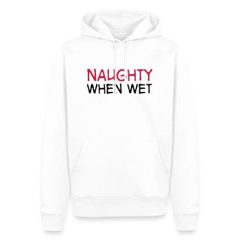 2541614 15549878 natation - Sweat à capuche Premium bio Homme - blanc - Devant - Nico (187cm)