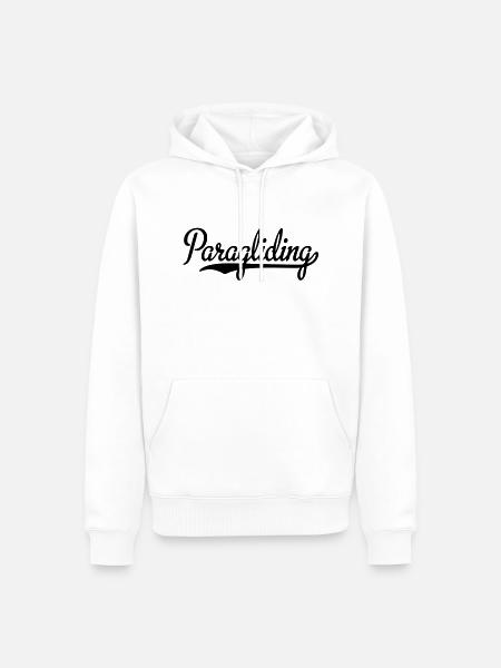 Paragliding - Männer Premium Bio Hoodie - Weiß