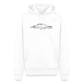 Island - Männer Premium Bio Hoodie - Weiß - Vorne - Nico (187cm)