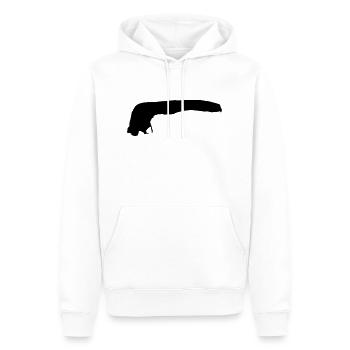 Langeoog - Männer Premium Bio Hoodie - Weiß - Vorne - Nico (187cm)