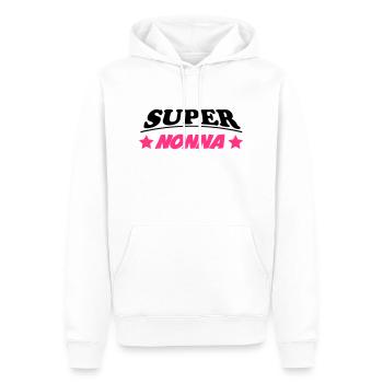 Super nonna - Sweat à capuche Premium bio Homme - blanc - Devant - Nico (187cm)