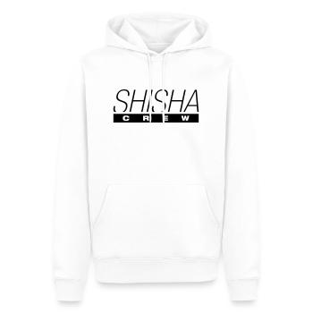 shisha_crew_hy1 - Männer Premium Bio Hoodie - Weiß - Vorne - Nico (187cm)