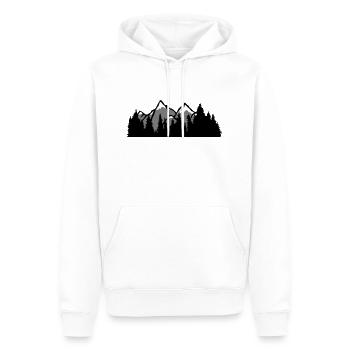 berge huegel wald bergig ausflug urlaub ferien nad - Männer Premium Bio Hoodie - Weiß - Vorne - Nico (187cm)