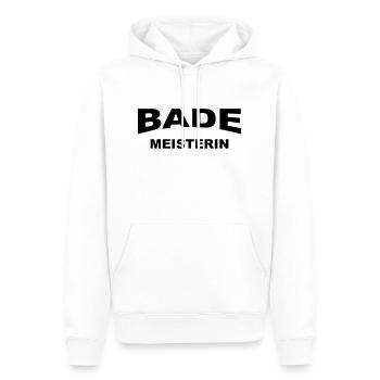 Bademeisterin Text - Männer Premium Bio Hoodie - Weiß - Vorne - Nico (187cm)