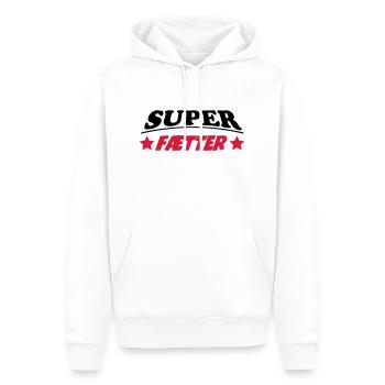 Super faetter 222 - Männer Premium Bio Hoodie - Weiß - Vorne - Nico (187cm)