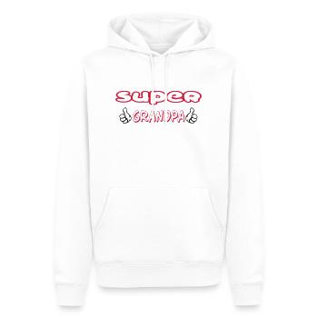 Grandpa / Papy / Grandfather / Grandad - Männer Premium Bio Hoodie - Weiß - Vorne - Nico (187cm)