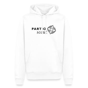 logo black patrol Kein Hintergrund - Männer Premium Bio Hoodie - Weiß - Vorne - Nico (187cm)