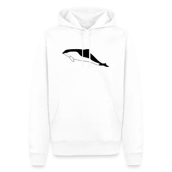 Schweinswal (Phocoena phocoena) - Männer Premium Bio Hoodie - Weiß - Vorne - Nico (187cm)