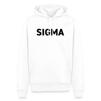 Sigma Dark Pack Rank - Männer Premium Bio Hoodie - Weiß - Vorne - Nico (187cm)